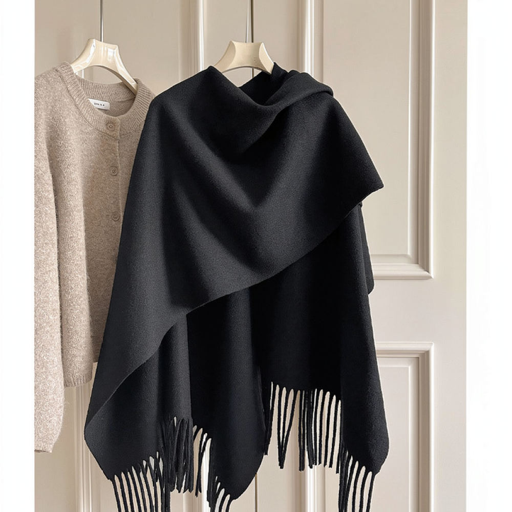 Thickened Woolen Cape Shawl Wo - đánh giá và giá Women Fashion Photoshoot
