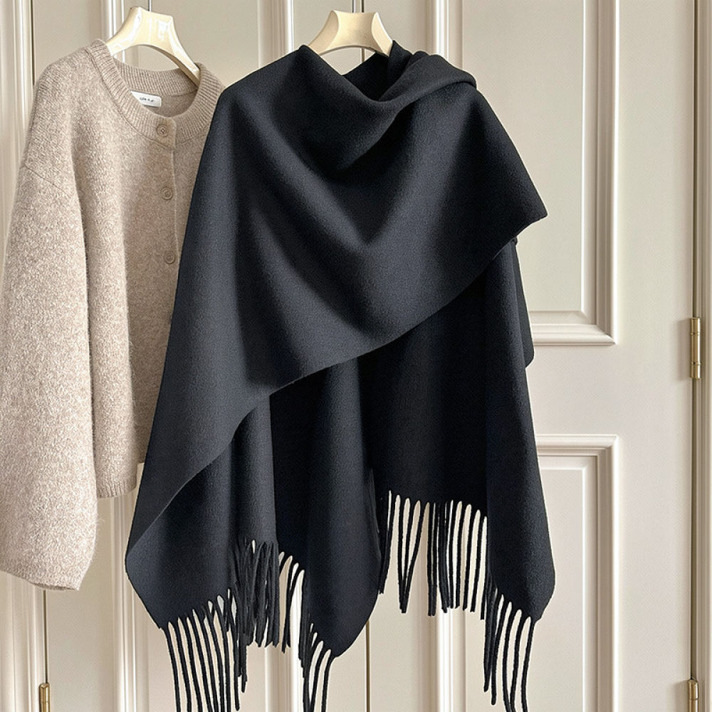 Thickened Woolen Cape Shawl Wo - đánh giá và giá Women Fashion Photoshoot