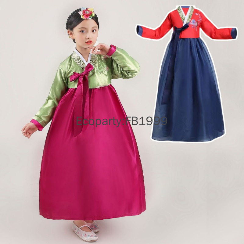 4 Colors Girls Hanbok Dress Ko - đánh giá và giá Women'S Fashion Korea