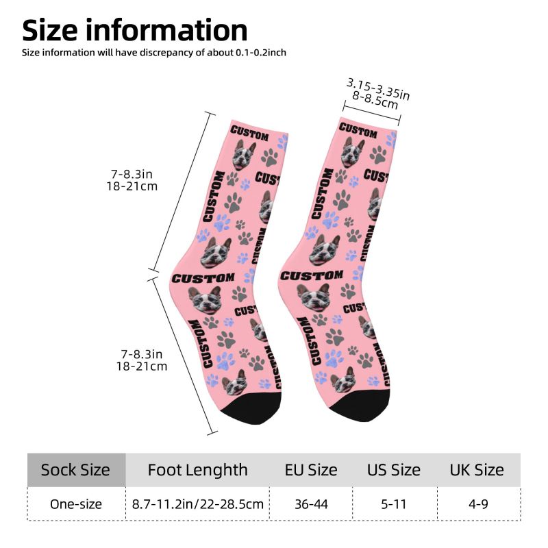 Pet Photo Custom Dress Socks M - đánh giá và giá Women Fashion Dress Names