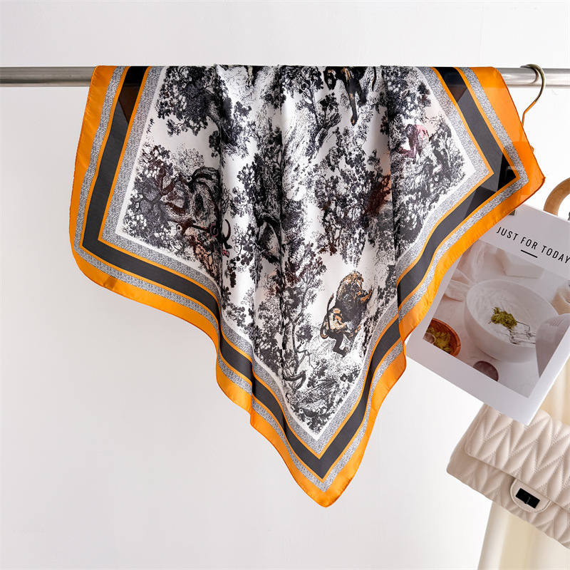 Luxury Jungle Printed Scarves  - đánh giá và giá Women Fashion Necktie