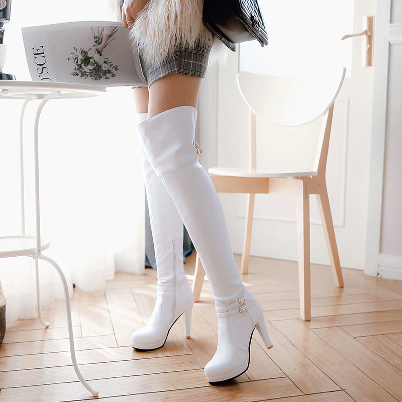 Sweet Chunky Heel Over The Kne - đánh giá và giá Women'S Fashion Knee High Boots