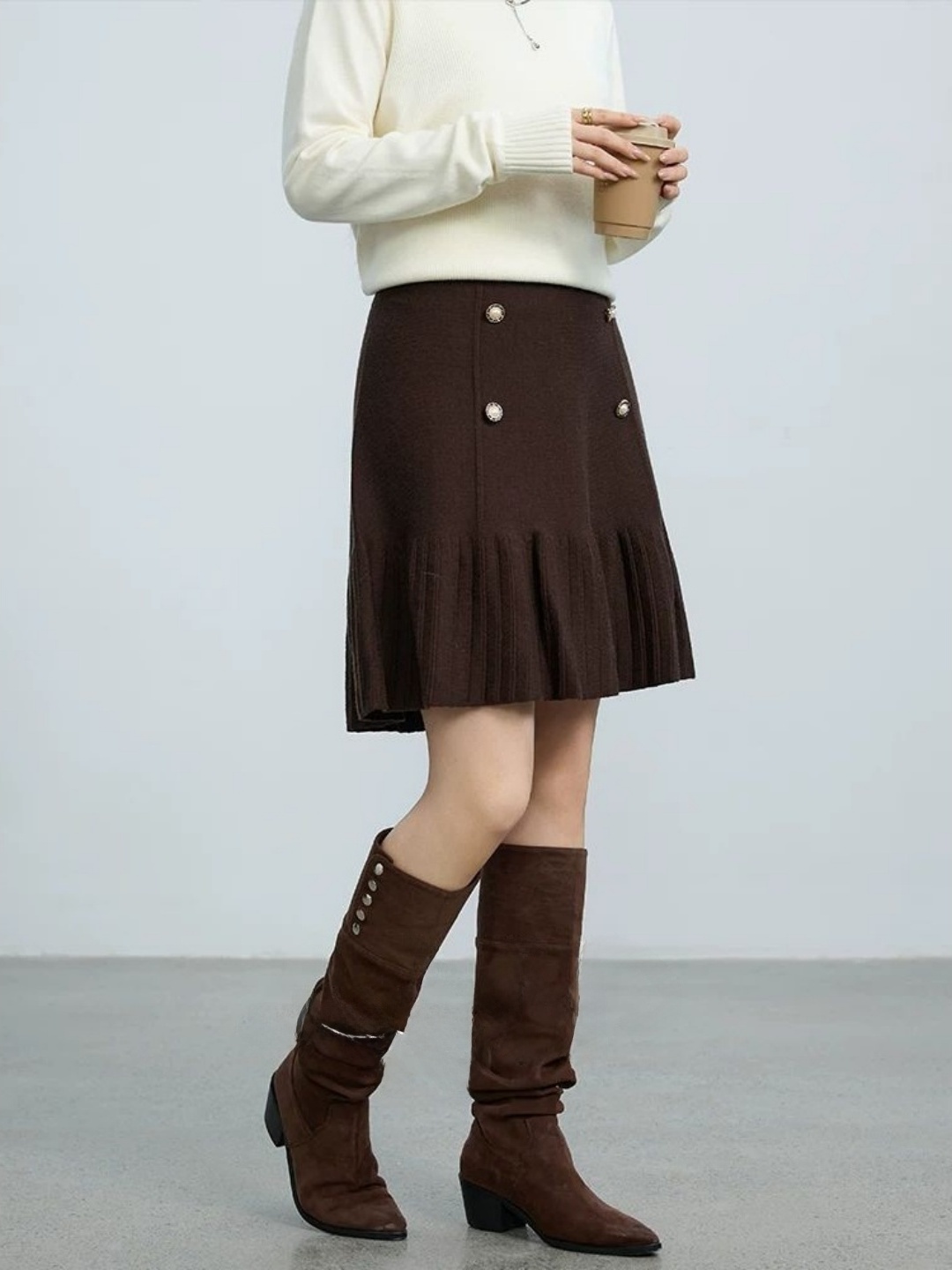 plus Size A-Line  Skirt High W - đánh giá và giá Women Fashion Over The Years